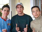 Guilherme Lorandi, Diogo Pasquali e Robert Dallasanta