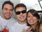 Gustavo Pimpo, Ricardo Fidalgo e Veronica Karasek