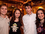 Guilherme Vieira, Tallys Feldens, Guilherme Medeiro e Luiza Mota