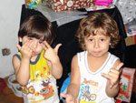 Joo Vitor e Guilherme so meus sobrinhos queidos no Natal de 2008