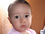 Scheila Santana manda a foto da filhota Sophia, de 1 ano e 3 meses.