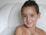 Lcia Reis manda a foto do neto Lucas Reis: –  um presente que Deus nos deu. Lucas  lindo, educado,  inteligente e cativador.  um amor sem explicao. completa 7 anos no dia 21 de outubro. Amor, voc  tudo pra ns!