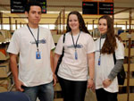 Douglas (Histria), Eduarda (Letras) e Marina (Psicologia) conheceram a biblioteca do Colgio Anchieta.