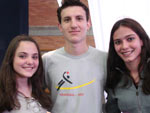 Brenda Borges, Tiago Donadello e Monique Baptista