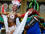 Jandiele da Silva Ferreira  madrinha de bateria da escola de samba Vila Mapa.