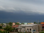 A leitora flagrou a chegada do temporal na cidade de Cachoeirinha