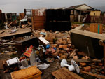 Chuva deixou rastro de destruio em Pinhal.