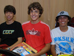 Leonardo Jacques, Lucas Cattani e Gustavo Manoel