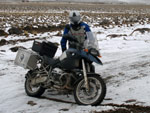 Eles atravessaram a Terra do Fogo, no extremo Sul,  fronteira com a Bolvia, no extremo Norte.