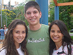 Brbara Castilho, Bruno Vidaletti e Luisa Brum