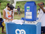 Aps a coleta, todo o lixo foi mensurado e pesado pela Novociclo, empresa parceira do evento