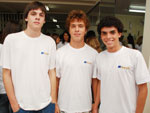 Bruno Eiterer, Andr Faraco e Gabriel Bicarato