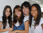 Luiza Ramas, Karolina Costa, Andr Luis Prado e Anne Gerbe