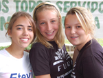 Camilla Simes, Adriane Souza e Maria Eduarda