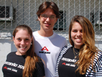 Vanessa Duarte, Anthony Thiesen e Gabriella Marques