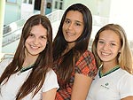 Renata Tavares, Tuany Cardoso e Paola Machado