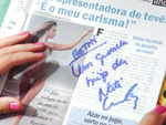 Natlia autografou a recista Dirio Gacho TV + Novelas