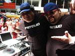 Os DJs da FatDuo animaram a festa