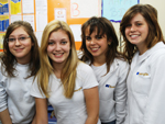 Vanessa Perez, Eduarda Boscardin, Melina Ferreira e Carol Viviani