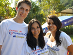 Adelar Scheidt, Florncia Yamada e Aline Ribeiro