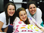 Bruna Silva, Ketlin Bergamin e Laura Schlindwein