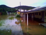 Em Penha, no Litoral, bairros ficaram alagados