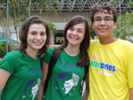 Maria Eduarda, Jaqueline Raiter e Cristopher Wagnernecht 