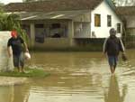 Cheias no Bairro bela Aliana, em Rio do Sul