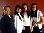 Thaiz Roza,Carolini Luiz, Mayra Martins e Caroline Breis