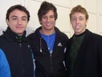 Miguel Spagnolo, Rafael Beck e Yurguen Senger