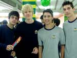 Jhony Daniel, Lucas Schuroff, Jefferson Pesaventi e Guilherme Gonalves