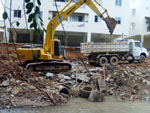 Nossa Blumenau em reconstruo. Obras no Ribeiro da Velha aps tragdia em novembro de 2008.