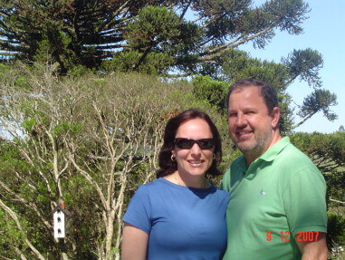 Stdile e a esposa Alexandra em So Francisco de Paula em Dezembro - 2007