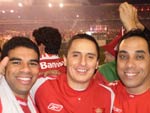 Felipe Silveira, Rodrigo Patricio e Rodrigo Lopes na grande final entre Internacional x Chivas