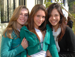 Paula Moura, Ana Claudia Weber e Thaysi Cardoso