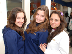 Anelise Stangarlin, Betina Benedetti e Hevelyn Rodrigues