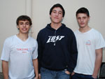 Gabriel Prado, Ebert Rodrigues e Diogo Zacarias