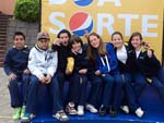 A galera do ensino fundamental curtindo o projeto Pepsi na Ponta da Lngua!