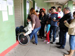 Eleies no Garcia, cadeirante Anestor Pinto votando no Colgio Santos Dumont, em Blumenau