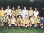 Time campeo do torneio interno da Secretaria de Estado da Fazenda, realizado em 2002. Em p: Carlos Alberto, Rogrio,Fabio,Almir Bez, Janio, Tedinho, Roberto. Agachados: Juceli, Adilson, e Fabio. Silva,Alcioneu,Vilmar,Cludio e juan