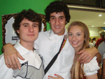 Eduardo Amorin, Guilherme Machado e Bruna Sacani