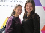 Valria Cella e Juliana Ruffatto do colgio Cetec