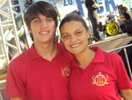 Rodrigo Milagre e Rafaela Jacques