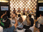 Jogadores do Grmio presentes no coquetel