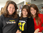 Vitoria Gerlach, Fernanda Martins e Luiza Ramos