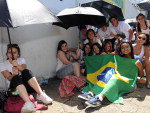 Fs na fila para o show em Florianpolis