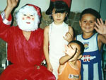 Rogrio Melo: Me vesti de Papai Noel em um Natal em famlia, em 2000, para a alegria da minha filha Clarissa, de um sobrinho e um amigo.