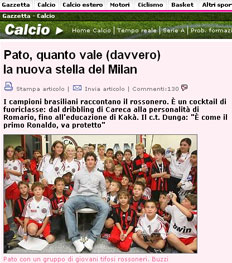 Reprodu&ccedil;&atilde;o, Gazzetta dello Sport &nbsp;/&nbsp;